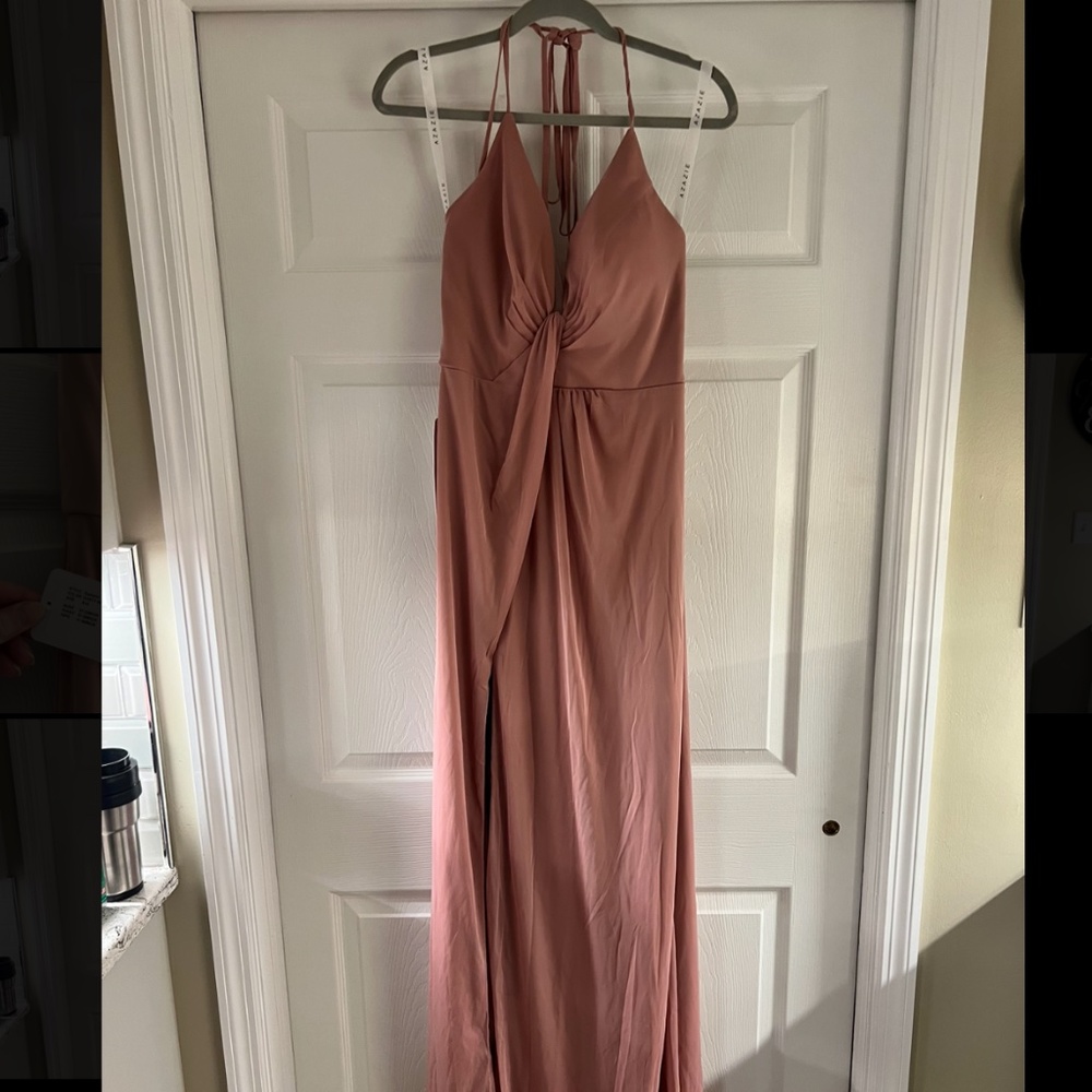Sammie Azazie Bridesmaid Dress in Dusty Rose size 10